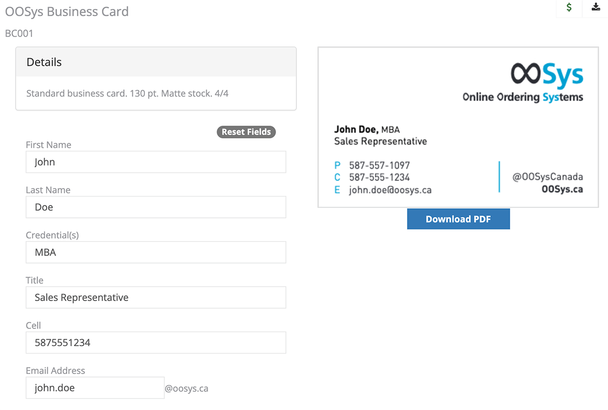 business card automation